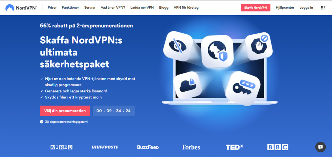 Mer information om NordVPN